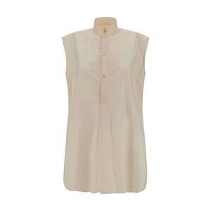 Quira Sleeveless Cotton Mandarin Blouse Women Multicolor Shirts